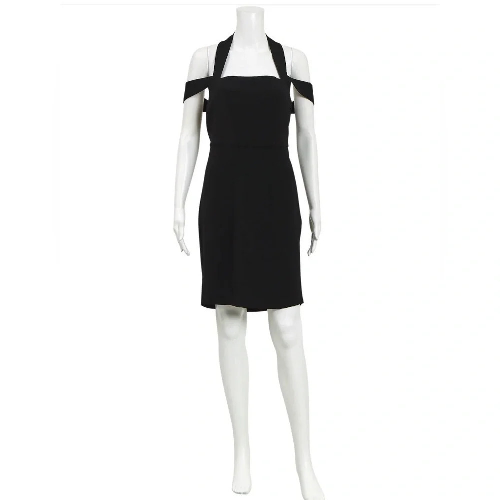 Maje black dress dress wide straps & sexy cut-out at back Maje size 1 Q0494